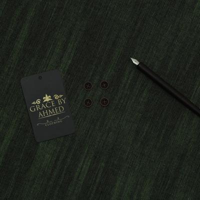 Men's Unstitched Khaddar Suit - Plain Green, 1 Pcs