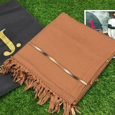 1 Pc Men's Wool Plain Shawl