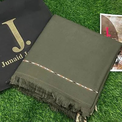 1 Pc Men's Wool Plain Shawl